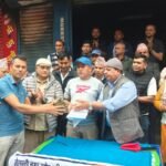 मेलम्ची आगलागी पीडितलाई सहयोग रकम हस्तान्तरण