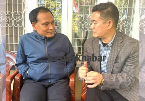 मेलम्ची खानेपानीको अवरोध हटाउन हेलम्बु गाउँपालिकाका अध्यक्षलाई मन्त्री घिसिङकाे आग्रह