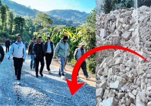 चौतारा–नवलपुर–मेलम्ची सडक निरीक्षणमै भेटियाेअनियमितता: क्रसर मटेरियलको ठाउँमा माटो–ढुंगा प्रयाेग