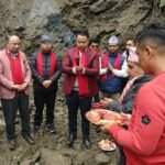 मेलम्ची खाल्डेखोला खण्ड सडकको शिलान्यास